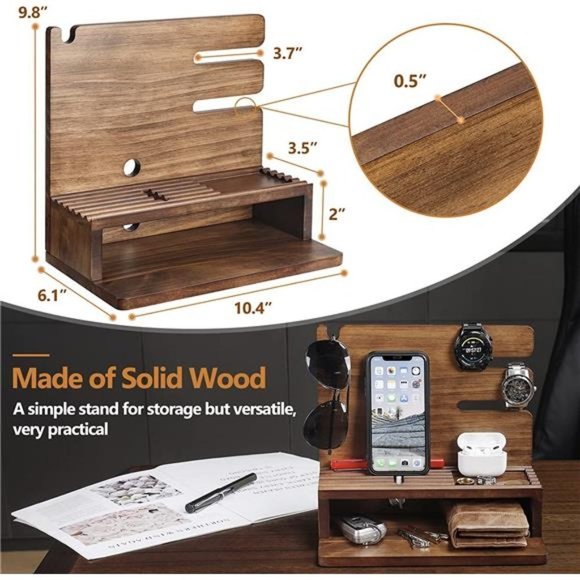 Wooden Storage/Nightstand Organizer - Picture 6 of 6